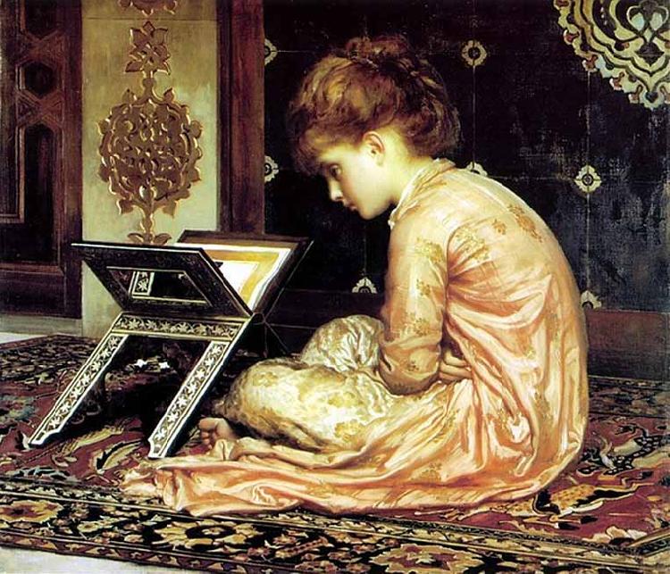 Frederick Leighton Study at a read desk